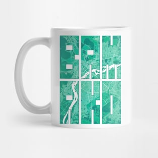 Bamako, Punjab, Mali City Map Typography - Watercolor Mug